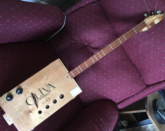 Cigar box guitar Electric and acoustic
