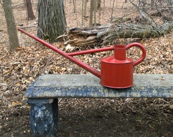 Very Large Vintage Red Haws Outdoor Watering Can 32"