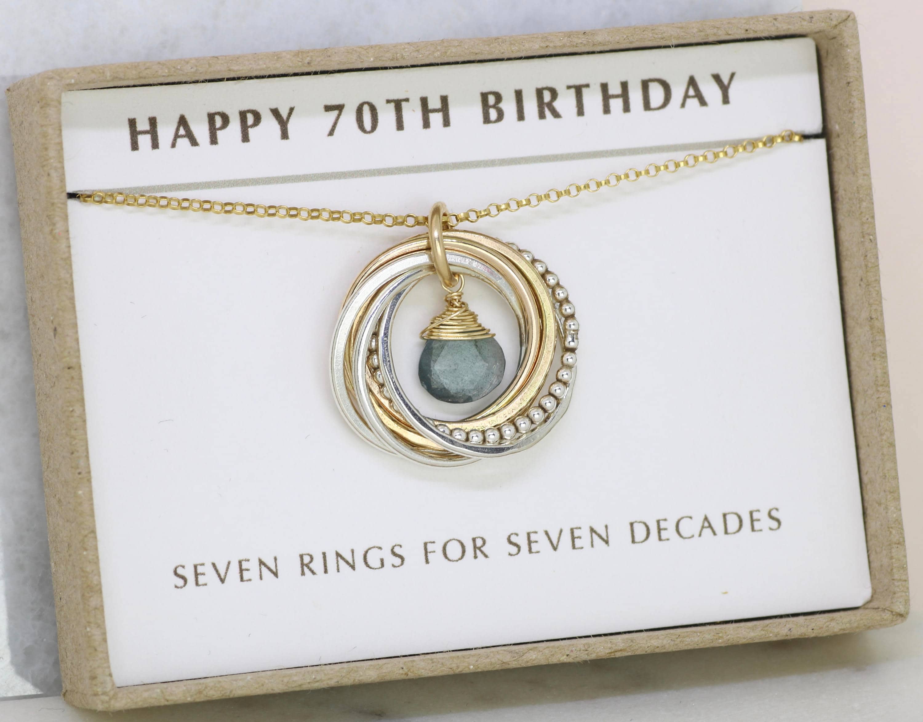 70th Anniversary Gifts
 70th birthday t March birthstone jewelry for 70th