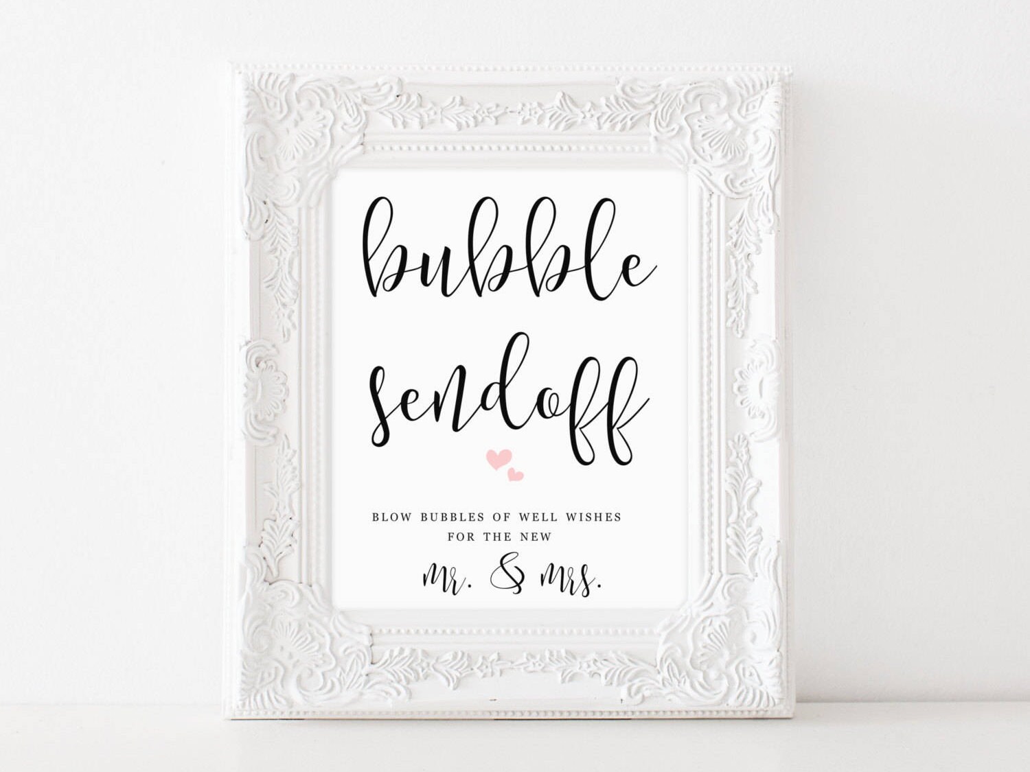 Bubble Send Off Sign Blow Bubbles Sign Wedding Send Off