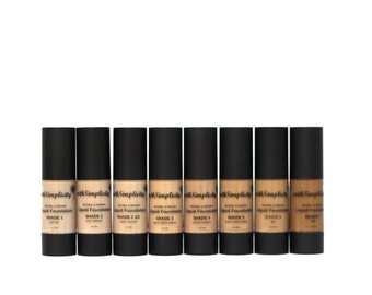 SAMPLE of 2 Shades, Organic Liquid Foundation, Botanical, Aloe Based, Nourishing, Vegan, Non GMO, Gluten Free, Cruelty-Free