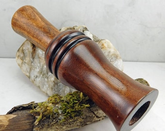 Short Reed Speckled Belly Goose Call in Black Walnut