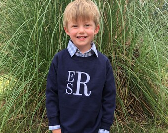Monogrammed toddler sweatshirt