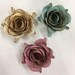 Rustic metal rose, Hand Cut, Chalk Painted - 4.5" (item #4chalk)