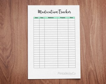 medication schedule
