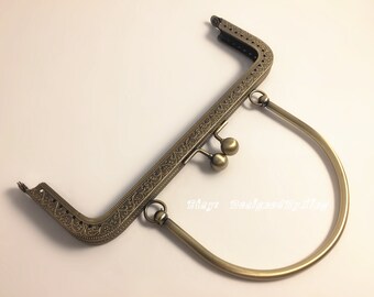 7 1/8 " x 2 1/2" Purse Frame ,Antique Brass, PF012