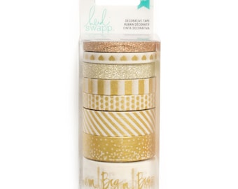 Heidi Swapp Washi Tape Pack, Gold