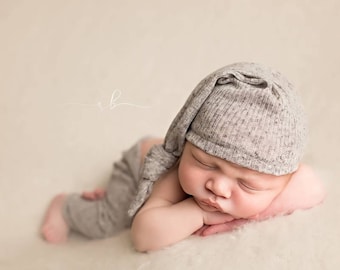 Newborn Pant and Sleepy Hat Set, Newborn Sleepy Hat, Newborn Pants, Newborn Photo Prop, Newborn Photography, Photo Prop, Boy Props