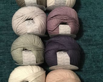 4 x 50g Debbie Bliss Eco Baby Organic Cotton Knitting Wool for Doll Cardigan Patterns