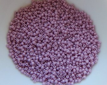 11/o TOHO Seed Beads Opaque Lustered Pale Mauve 25 Grams Glass Bead