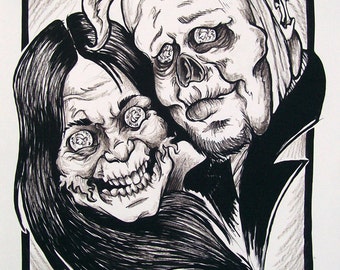 Custom ZOMBIE Caricature From a Photograph