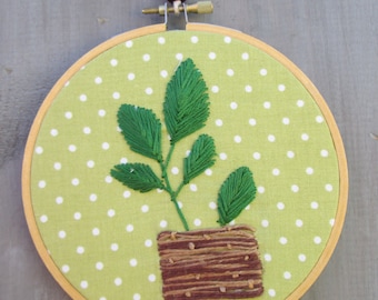 Fiber Art, Hoop Art, Handmade Item