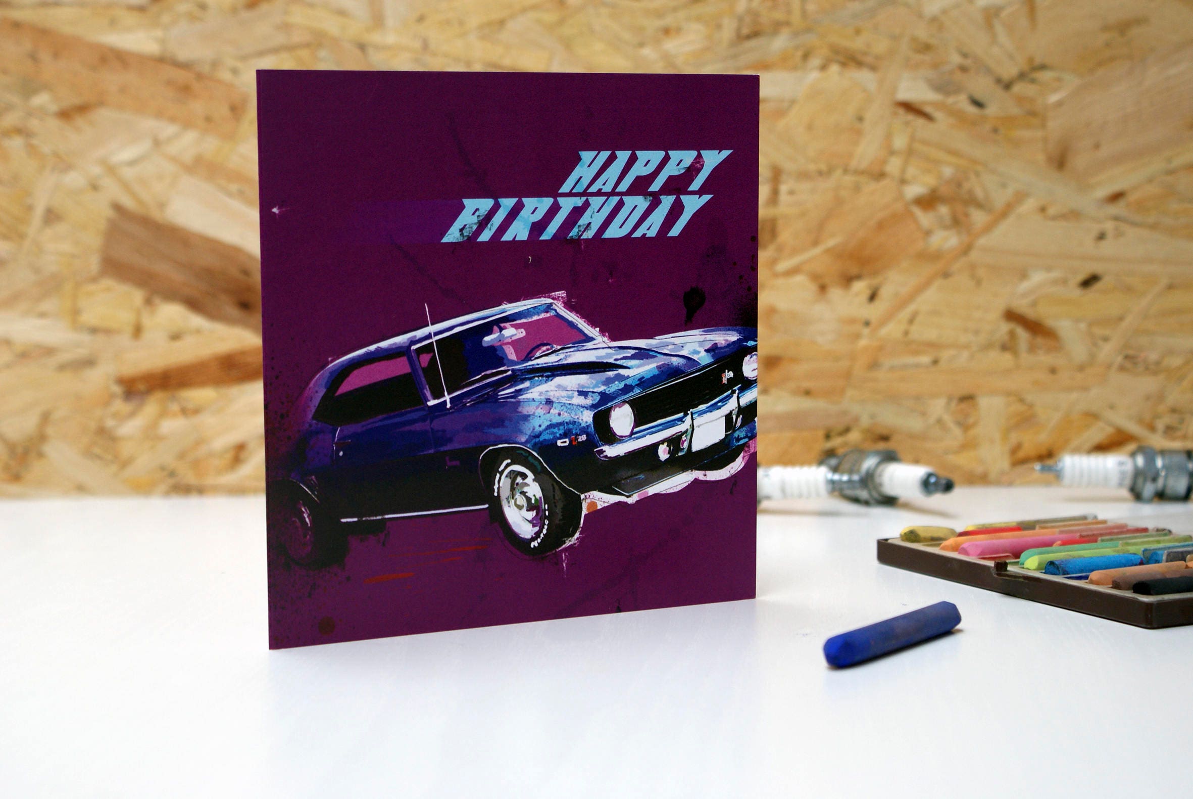 The Camaro Z28 Happy Birthday Card Boys Card Card For Him