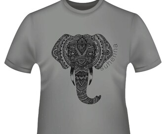 henna elephant t-shirt
