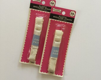 60's Elastic Shoulder Straps Adjustable Bra Repair Replacement Staylastic Vintage Sewing Notion