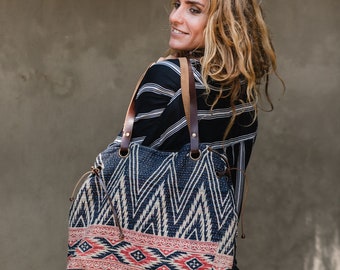 Women Shoulder Bag - Womens Handbags - Boho Bohemian Tribal Gypsy Ethnic Vintage Quilt Fabric Tote Bag