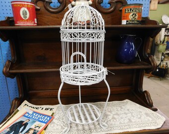 metal birdcage planter