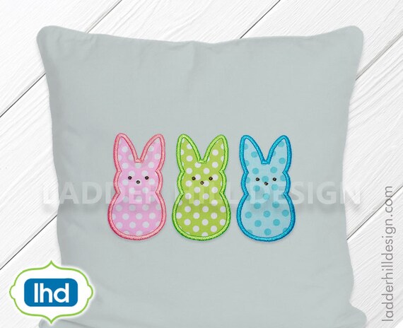 Peep Bunny Applique Embroidery -- Peeps Applique -- Easter ... Peep Bunny Applique Embroidery -- Peeps Applique -- Easter ...