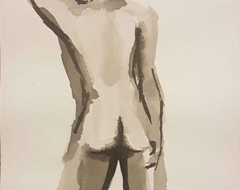 Self Conscious (Ink Drawing)