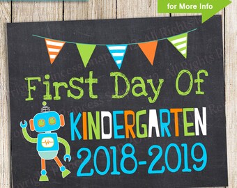 first day of kindergarten 2019 2020