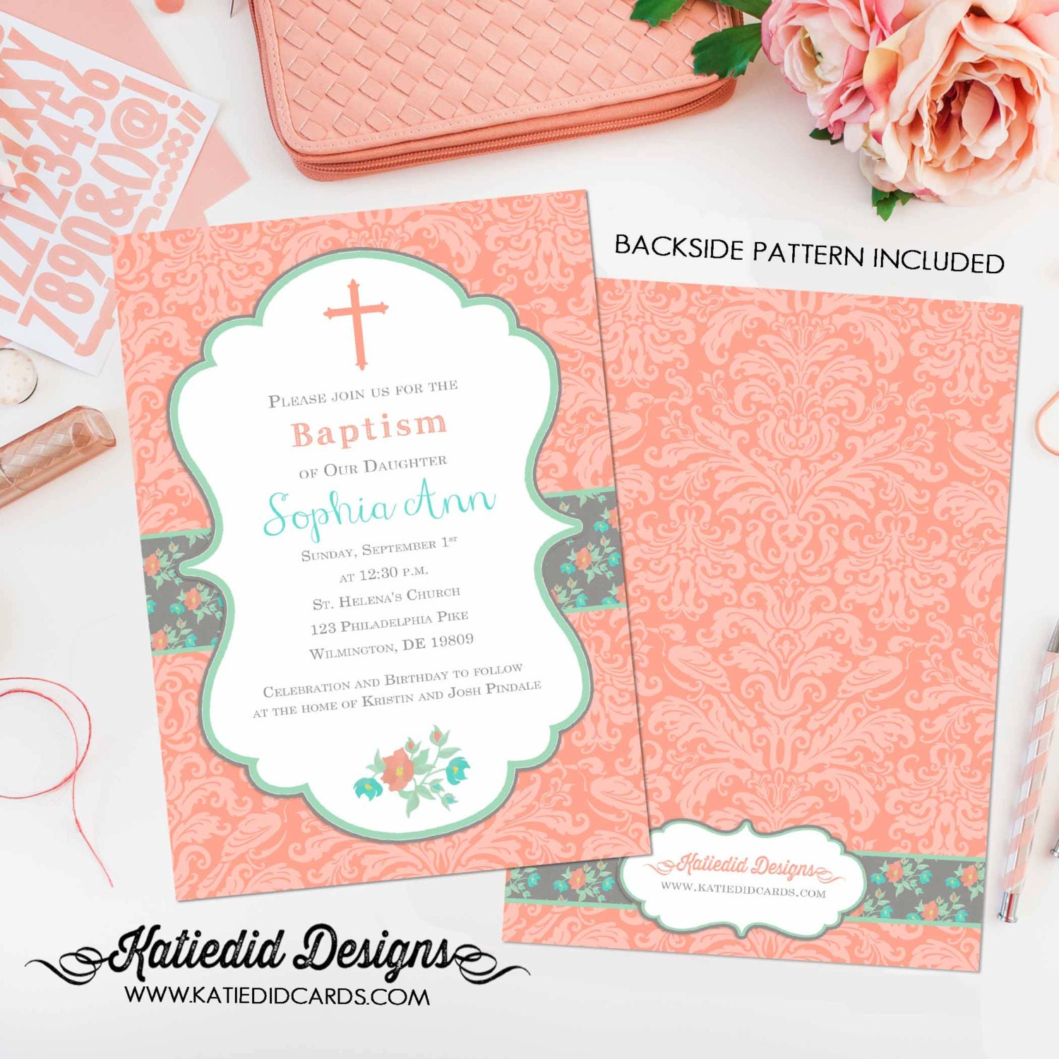 spanish baptism announcement first communion invitation