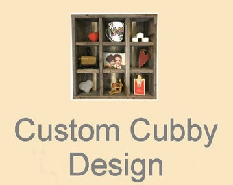 Custom Reclaimed Wood Cubby Design