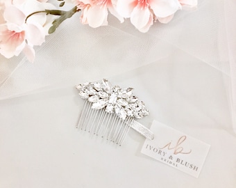 Bridal Hair Comb - Wedding Hair Piece Rhinestone Hair Comb Crystal Hair Comb Wedding Hair Pieces Bridal Hair Combs - Style #HC0117