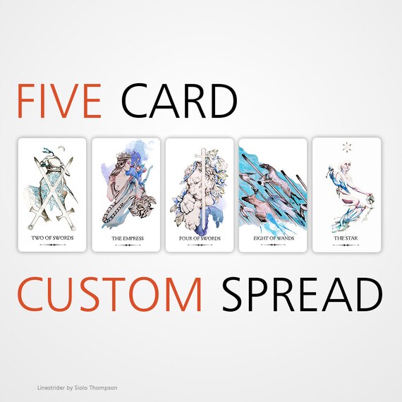 reading tarot love 5 card Custom Spread  Five Items Tarot Card Reading to similar  5