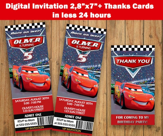 INVITACION TARJEtA de AGRADECIMIENtO TOPPER CARS INVITACION TARJEtA de AGRADECIMIENtO TOPPER CARS