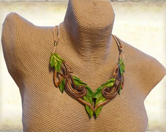 Leather Necklace, custom made
