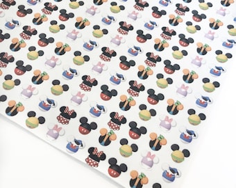 Disney Heads - Custom Faux Leather - 8x11 Sheet – Faux Leather
