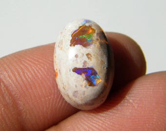 Mexican Fire Opal Cabochon, (16.5x11x8MM) Natural Gemstone Cabochon, Rare, Semiprecious Mexican Fire Opal 20K-962