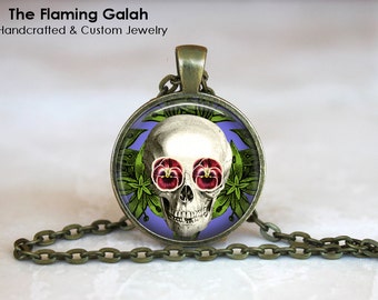 SKULL Pendant • Anatomy Jewelry • Gothic • Day of The Dead • Gift Under 20 • Made in Australia (P0503)