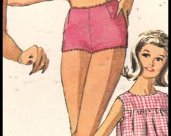 Simplicity 6546 Misses' Beach Shift And Two piece Bathing Suit Size 14 Bust 34"