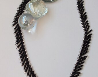 Black & Silver Russian St Petersburg Necklace