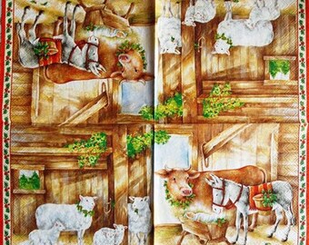 TOWEL in paper little Jesus in Manger #DI007
