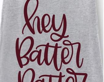 Hey Batter Batter - Hand Lettered SVG for cutting machines