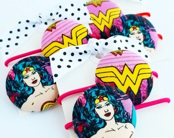 wonder woman hair elastics hair ties for little girls hair accessories