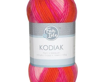 Salmon Fair Isle Kodiak Space Dye Yarn Wool (Pre-Order)