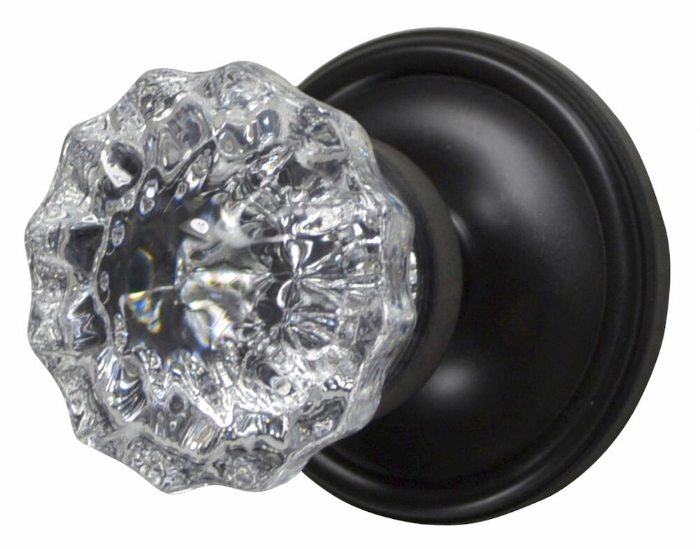 Crystal Door Knobs Passage Privacy French Door & Dummy