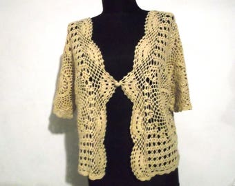 VintageFRESH SPIRIT , Bolero , Hand lace, short sleeves