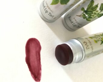 Organic Root Lip Tint, Minty Lip Balm, Lip Pinch, Vegan, Buildable, Healing, Moisturizing, Softening