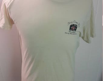 Vintage Key Largo T-Shirt - 1990s Florida Vacation Made in USA Tee Shirts - Collectible 1990's State Memorabilia - Nineties Keys Souvenirs