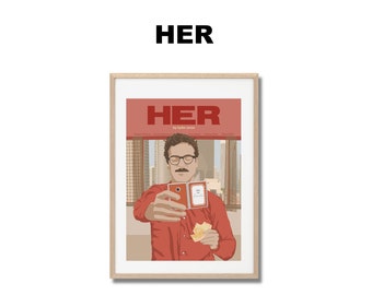 Her - Print - Poster - Spike Jonze A3