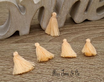 * pale orange 5 tassels of 2.5 cm * *.