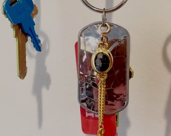 Mod Scarab Jewelry Keychain