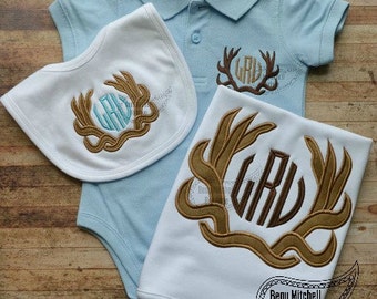 Antler Monogram applique - EXCLUSIVE BMB DESIGN