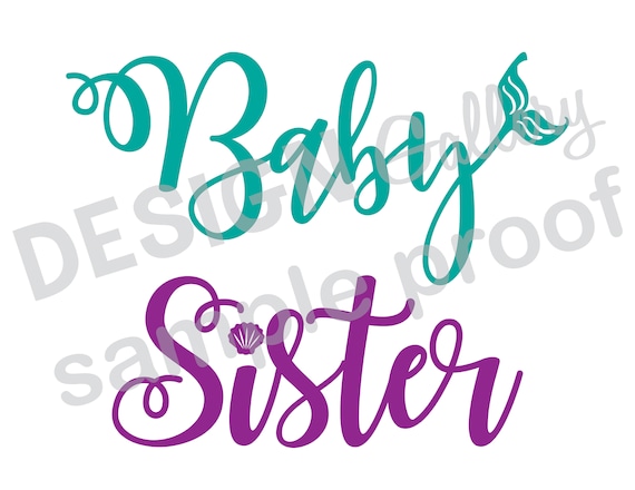 Download Baby Sister JPG & SVG DXF cut file Printable Digital