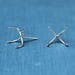 Claw Stud Earring Blanks, 4 Prong Setting, Wholesale Blanks, Silver Earrings, Raw Stones, DIY Jewelry, Silver Blanks, Jewelry Supplies
