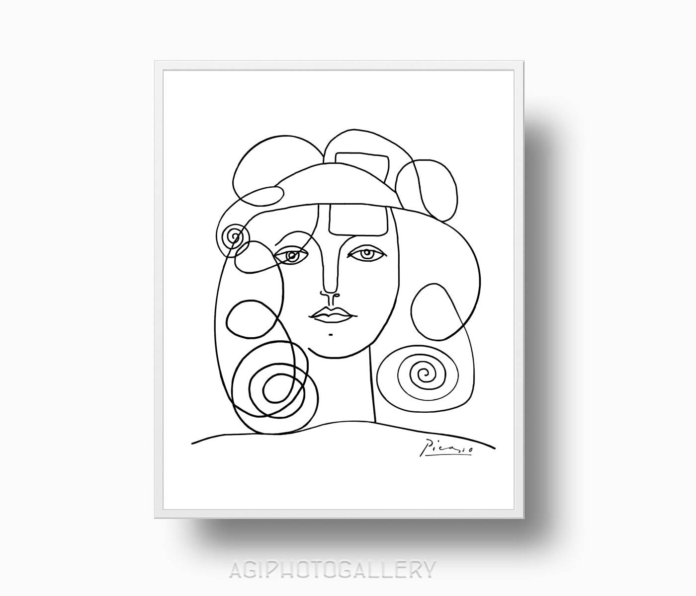 Овал лица абстракция Пикассо